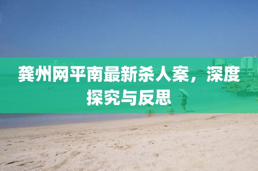 龔州網(wǎng)平南最新殺人案，深度探究與反思