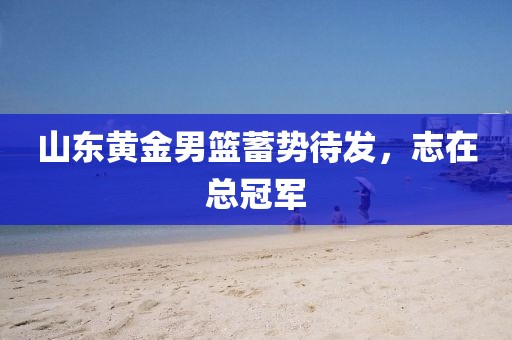 山東黃金男籃蓄勢待發(fā)，志在總冠軍