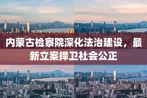 內(nèi)蒙古檢察院深化法治建設(shè)，最新立案捍衛(wèi)社會(huì)公正