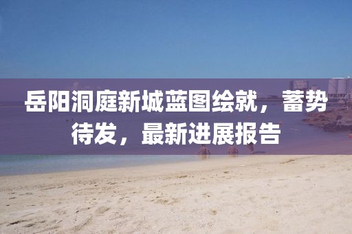 岳陽洞庭新城藍(lán)圖繪就，蓄勢待發(fā)，最新進(jìn)展報(bào)告