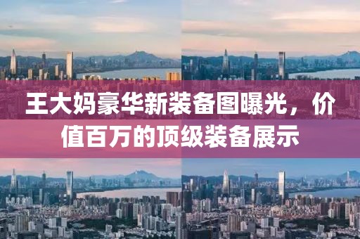 王大媽豪華新裝備圖曝光，價(jià)值百萬(wàn)的頂級(jí)裝備展示