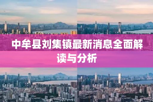 中牟縣劉集鎮(zhèn)最新消息全面解讀與分析