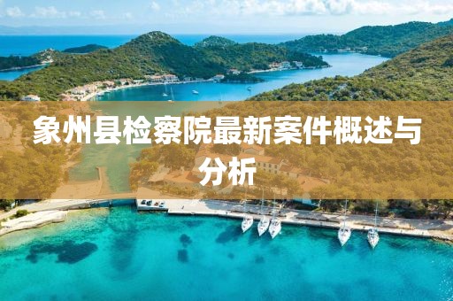象州縣檢察院最新案件概述與分析