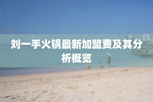 劉一手火鍋最新加盟費及其分析概覽