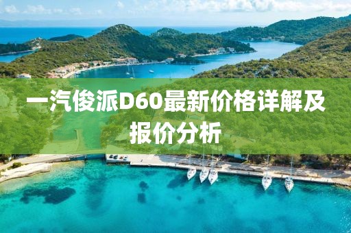 一汽俊派D60最新價(jià)格詳解及報(bào)價(jià)分析