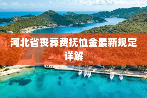 河北省喪葬費撫恤金最新規(guī)定詳解