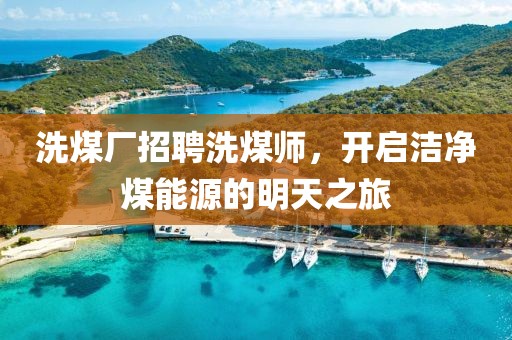 洗煤廠招聘洗煤師，開(kāi)啟潔凈煤能源的明天之旅