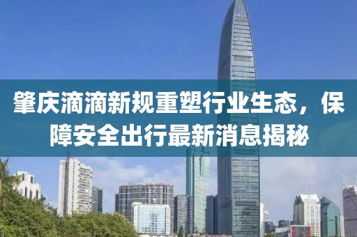 肇慶滴滴新規(guī)重塑行業(yè)生態(tài)，保障安全出行最新消息揭秘